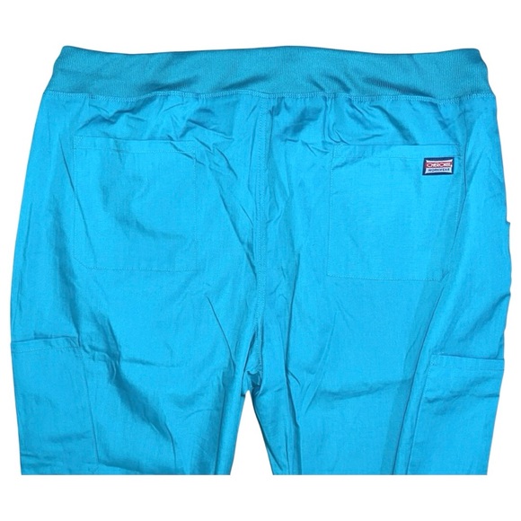 Cherokee Workwear Originals Med Scrub Pants Women’s Size L Petite Teal WW210P - Picture 8 of 10